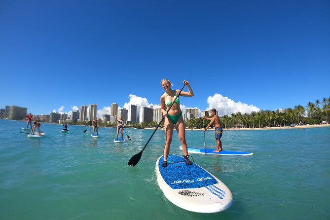 Stand Up Paddle Open Group Lesson with Waikiki Courtesy Shuttle - A short safety chat before you enter the water