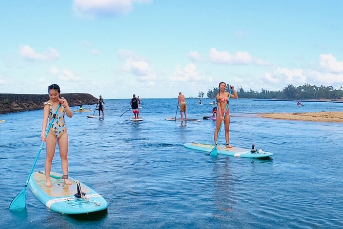Stand-Up Paddle Yoga on the North Shore of Oahu - The slow start: breath, focus, and balance