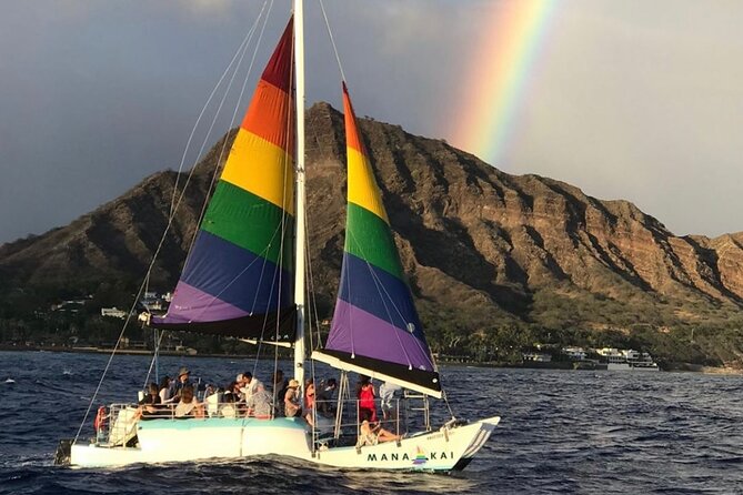 Sunset sail Aboard Manakai Catamaran - From Ala Moana Boulevard to the open water