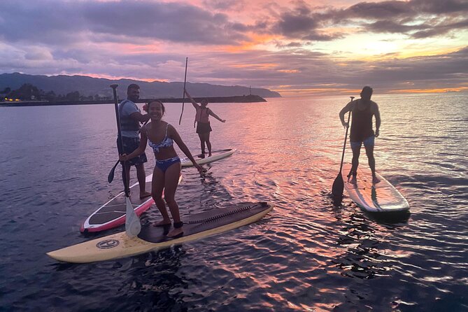 Sunset Stand Up Paddle with Photos and Turtles - The guide makes the difference