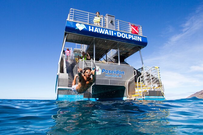 Swim with Dolphins Catamaran with Waterslide & Lunch on Oahu - Key things to know before you book