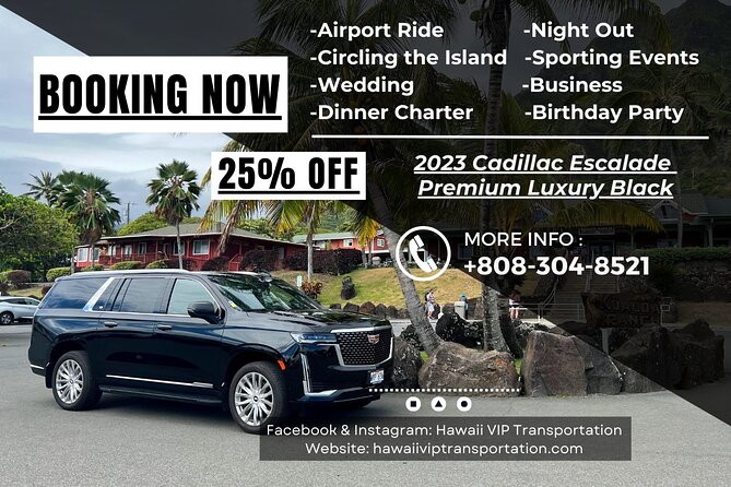 VIP Luxury Transfers: Honolulu Airport ↔ Waikiki ↔ Cruise Port - What the $159 price really buys