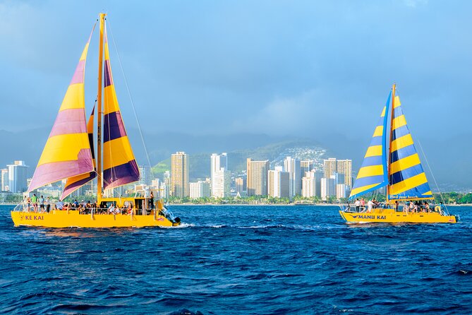 Waikiki Beach Sunset Sail - What the boat ride feels like in changing weather