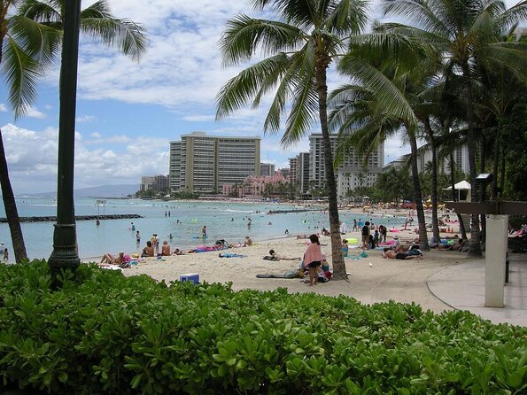 Waikiki Catamaran Snorkel Sail with Lunch: Turtles Guaranteed - Waikiki and Diamond Head from the water