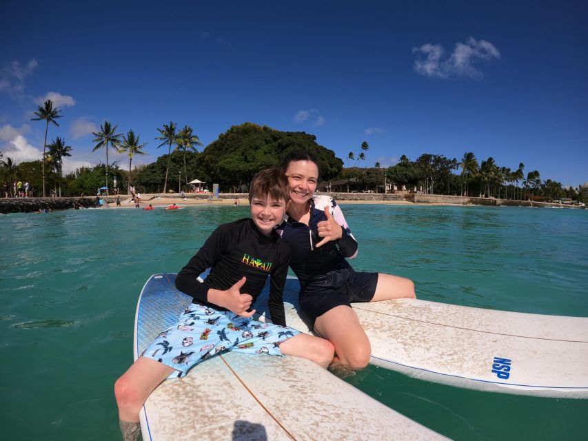 Waikiki: Family, Private, and Group Surfing Lessons - Getting fitted with the right beginner gear