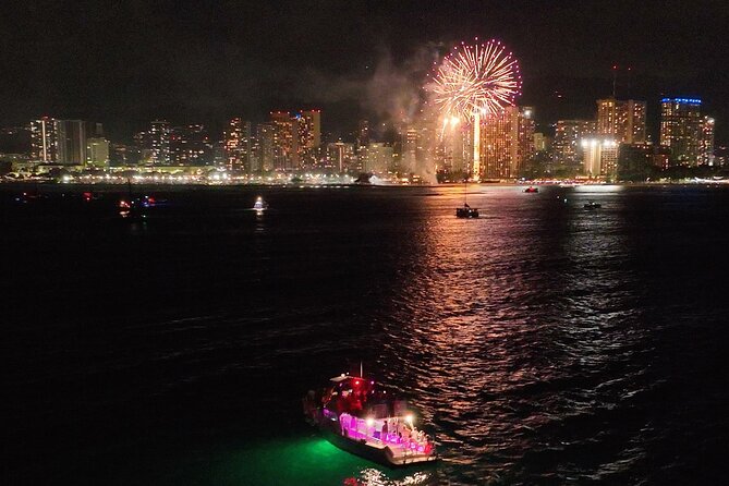 Waikiki Friday Fireworks Party Cruise with Live DJ & Full Bar - Starting at Kewalo Basin Harbor at 5:30 pm
