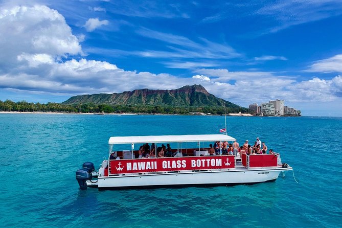 Waikiki Glass Bottom Boat Tour - Waikiki Beach and Diamond Head from the ocean