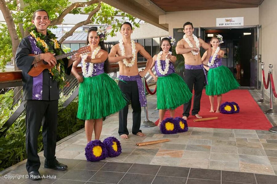 Waikiki: Luau and Buffet w/ optional Rock-A-Hula Show - Pineapple, Hawaiian music, and the first Mai Tai