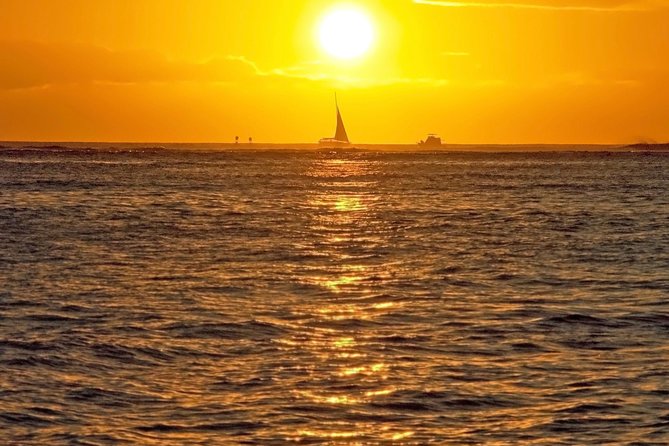 Waikiki Signature Sunset Catamaran Sail - Diamond Head, or Lēʻahi, at sunset