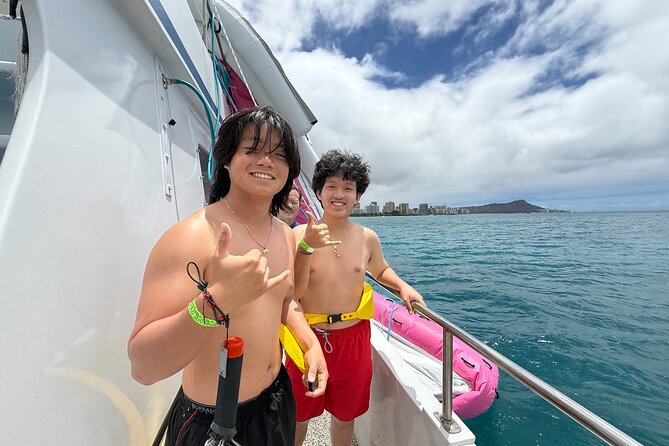 Waikiki Snorkeling & Ocean Waterpark Adventure from Oahu - A Floating Water Park Off Waikiki