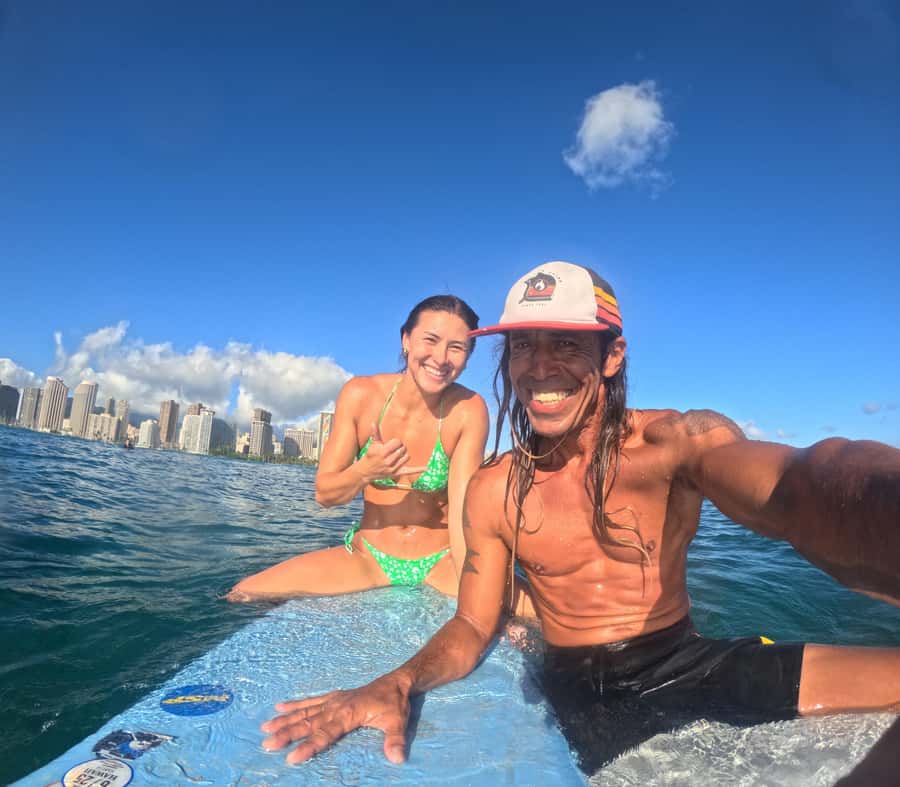 Waikiki: Surf Lessons Easy 60 min classes no crowds! - One hour in the water at Waikiki’s south shore
