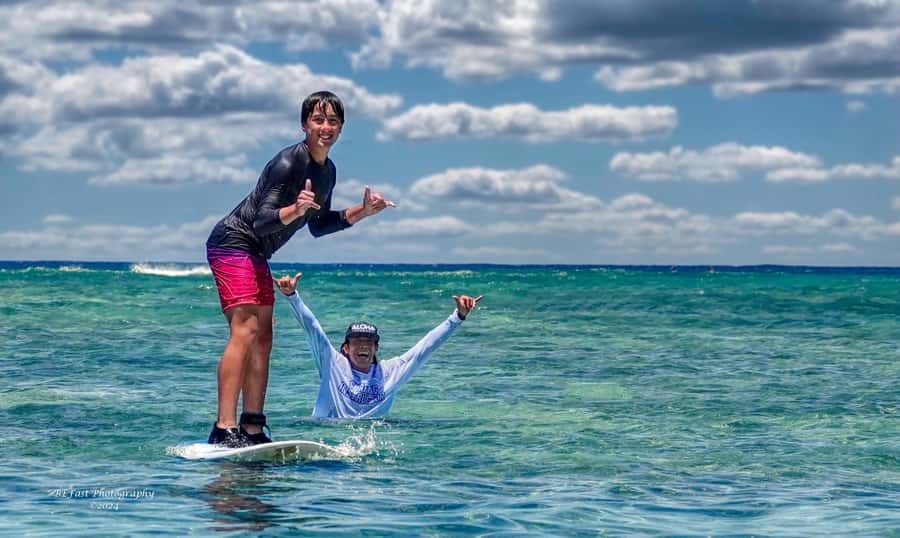 Waikiki: Surf Lessons Easy 60 min classes no crowds! - Eddie, Ryan, and the teaching style