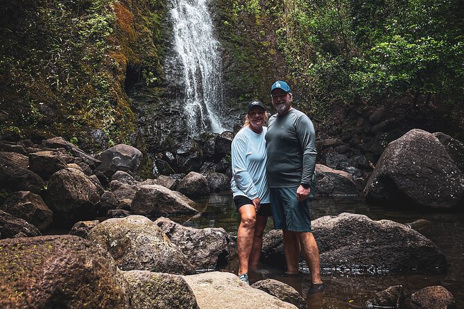 Waterfall Hike in Hawai'i Rainforest Trail - Through Bamboo, Guava, and Taro