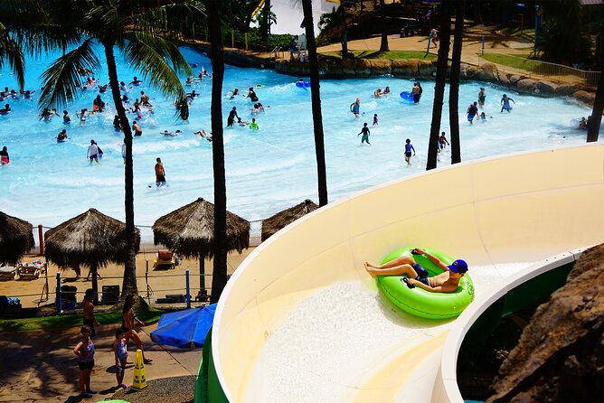 Wet 'n' Wild Waterpark Admission Ticket w/ Waikiki Transportation - Hawaiian Waters and the 400,000-gallon wave pool