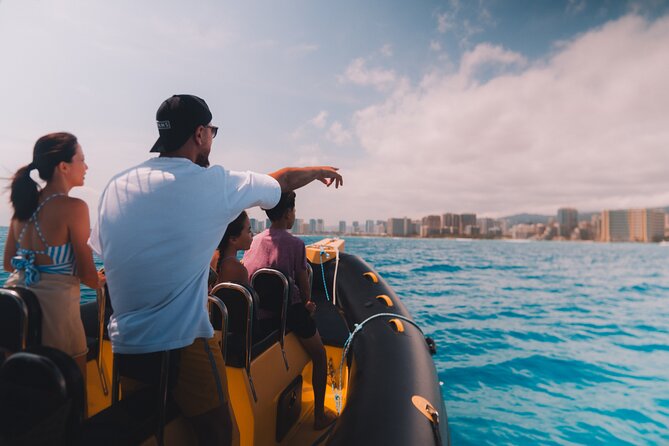 Whale Watching Adventure -Speed Boat & Small Group - Waikiki, Diamond Head, turtles, and fish from the water